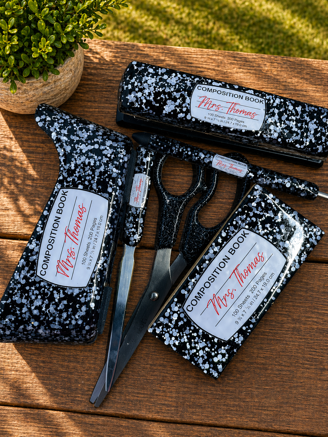 Teacher / Administrator Gift Bundle – Personalized Desk Set