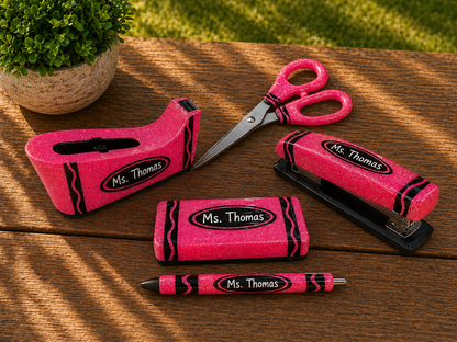 Teacher / Administrator Gift Bundle – Personalized Desk Set
