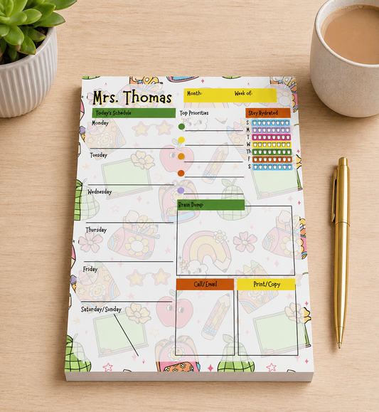 Teacher Themed Notepad