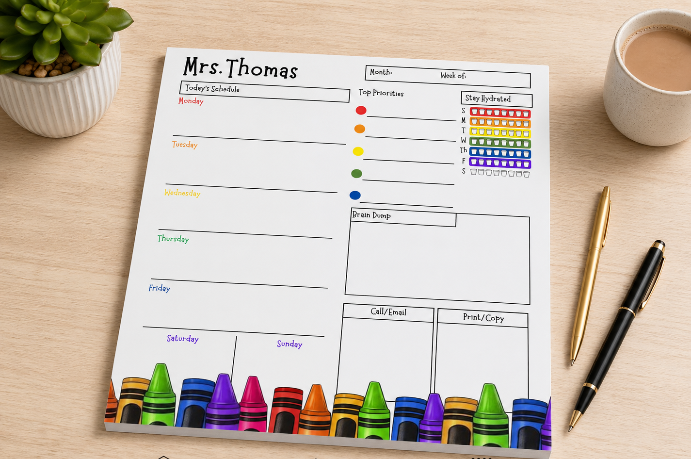 Teacher Themed Notepad