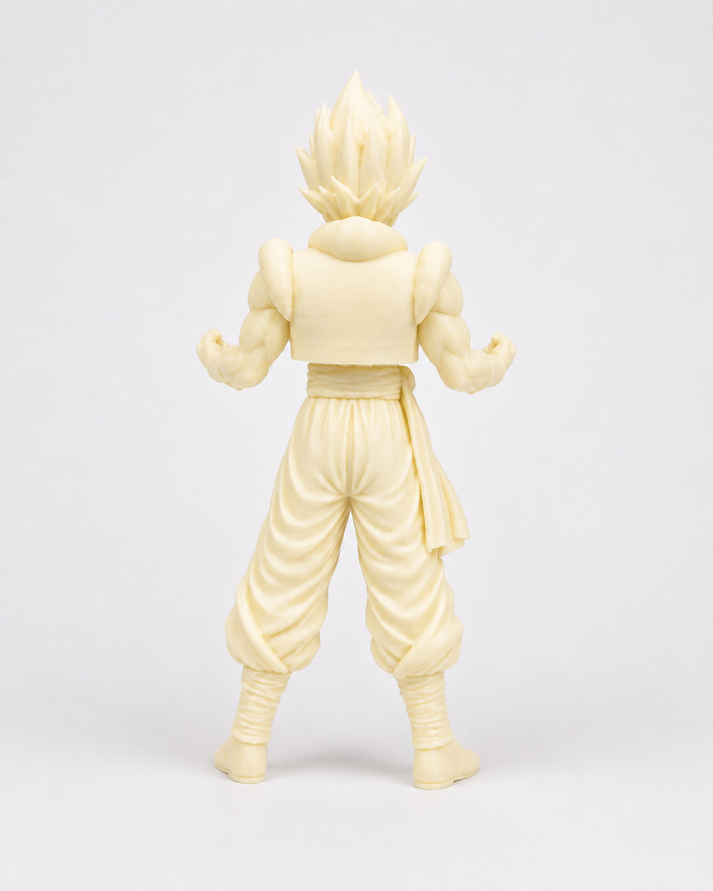 Unpainted 3D Printed Gogeta Model – 8 Inches Tall
