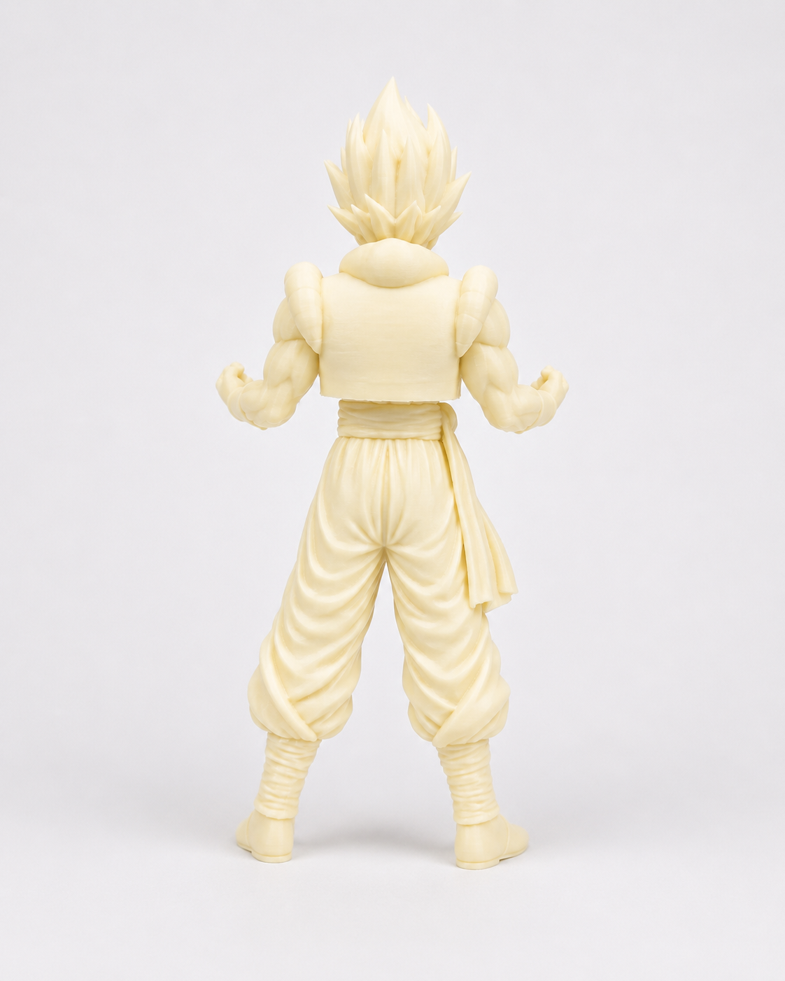 Unpainted 3D Printed Gogeta Model – 8 Inches Tall