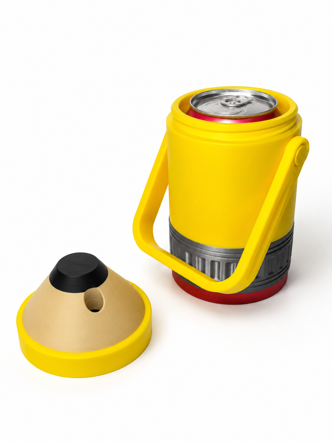 3d Printed Pencil Can Cooler with Twist-Lock Lid – Fits 12 oz, 7.5 oz, Skinny 11–12 oz & 16 oz Cans