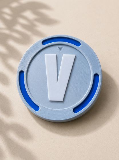 3D Printed V-Buck Inspired Tap-to-Pay Prop Coin – NFC Payment Accessory