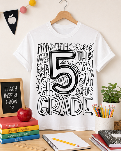Custom Grade Level Teacher Graphic Tee