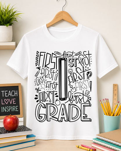 Custom Grade Level Teacher Graphic Tee