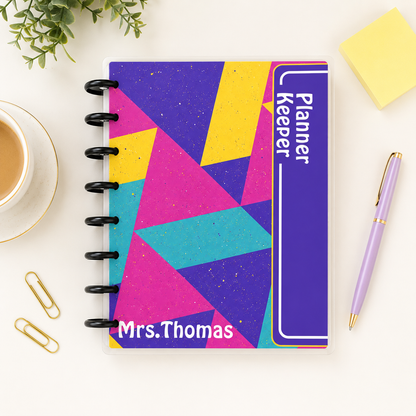 Teacher Themed Custom Planner Covers | Personalized Disc Planner Covers