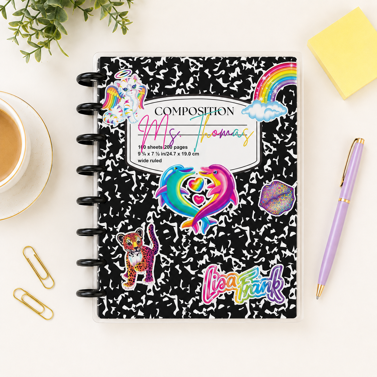 Teacher Themed Custom Planner Covers | Personalized Disc Planner Covers