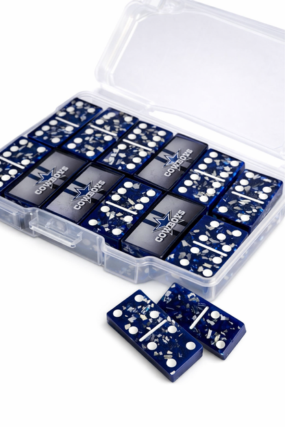 Custom Handmade Domino Set – Personalized Resin Dominoes