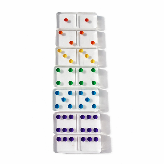 Custom Handmade Domino Set – Personalized Resin Dominoes